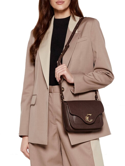 C-ME Mini Bag a tracolla, in pelle brunette - Borse Donna