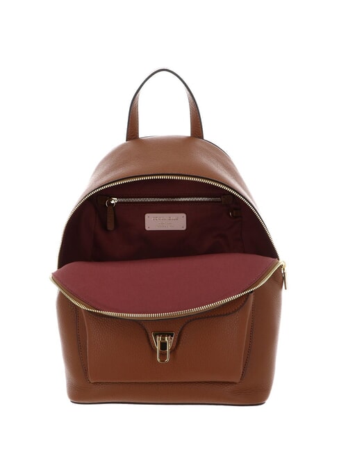 BEAT GENERATION Zaino in pelle martellata cognac - Borse Donna