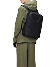 RAINS CLIP FRONT Zaino impermeabile black - Zaini Scuola & Tempo Libero - 5