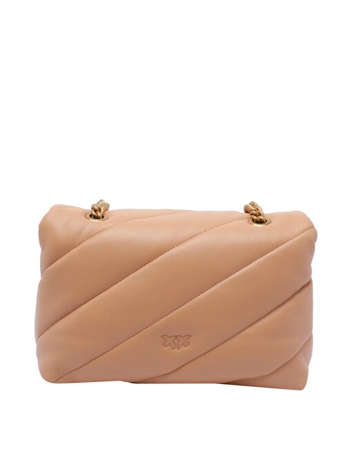 CLASSIC LOVE PUFF Borsa in pelle nappa rosa toast-antique gold - Borse Donna