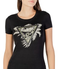 GUESS TRIANGLE PALM T-shirt a maniche corte jetbla - T-shirt e Top Donna - 3