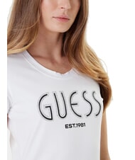 GUESS SS LOGO T-shirt a maniche corte purwhite - T-shirt e Top Donna - 3