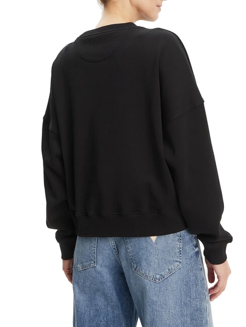 RACHELE TRIANGLE Felpa in cotone jetbla - Felpe Donna