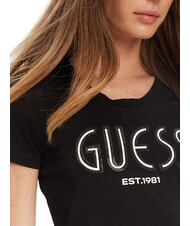 GUESS SS LOGO T-shirt a maniche corte jetbla - T-shirt e Top Donna - 3