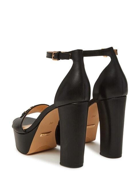 SETTLE Sandali alti in pelle NERO - Scarpe Donna