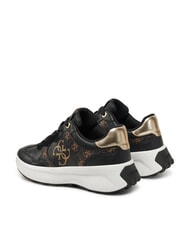 GUESS LUCKEI Sneakers  BLACK BROWN - Scarpe Donna - 3