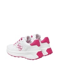 GUESS LUCKEI Sneakers logo 4G White/Fucsia - Scarpe Donna - 3