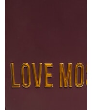 LOVE MOSCHINO BOLD LOVE Zaino piccolo con logo in rilievo vino - Borse Donna - 3