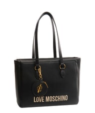 LOVE MOSCHINO CAMO CORE Borsa shopping con pouch Nero - Borse Donna - 2
