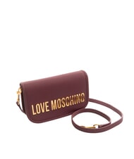 LOVE MOSCHINO BOLD LOVE Borsa a tracolla con flap vino - Borse Donna - 2
