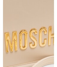 LOVE MOSCHINO BOLD LOVE Borsa a tracolla con flap avorio - Borse Donna - 3