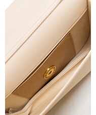 LOVE MOSCHINO BOLD LOVE Borsa a tracolla con flap avorio - Borse Donna - 5