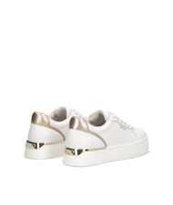 LIUJO PRETTY 06 Sneakers platform in pelle white/light gold - Scarpe Donna - 6
