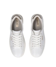 LIUJO PRETTY 06 Sneakers platform in pelle white/light gold - Scarpe Donna - 5