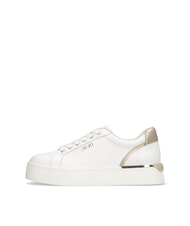 LIUJO PRETTY 06 Sneakers platform in pelle white/light gold - Scarpe Donna - 2