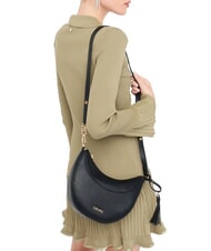 LIUJO CIRRY Borsa a tracolla media con nappina NERO - Borse Donna - 6