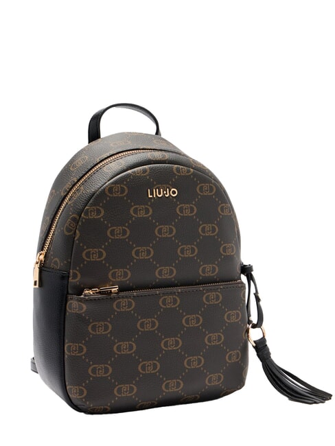 CIRRY Zaino medio con logo all over NERO - Borse Donna