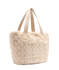 LIUJO VERRY Borsa hobo grande peluche NEUTRO - Borse Donna - 3