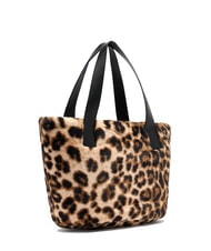 LIUJO VERRY Borsa hobo grande peluche macul.naturale - Borse Donna - 3