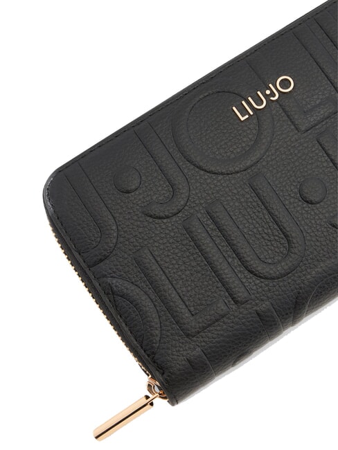 CALIWEN Portafoglio grande zip around NERO - Portafogli Donna