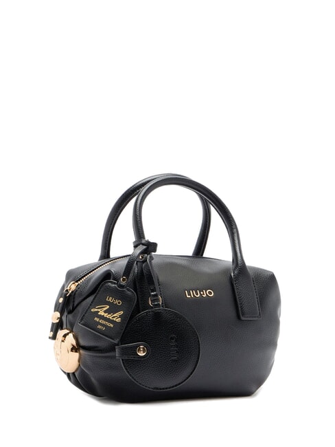AMELIE Borsa bauletto piccola con charm NERO - Borse Donna