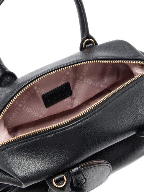 AMELIE Borsa bauletto piccola con charm NERO - Borse Donna