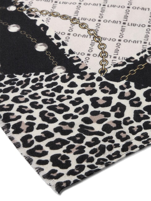 ANIMALIER Stola con stampa NERO - Sciarpe