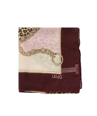LIUJO ANIMALIER CHAIN Foulard con stampa all over red aubergine - Sciarpe - 4