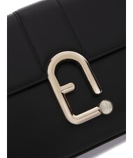 FURLA URBAN Borsa a tracolla piccola in pelle Nero - Borse Donna - 3