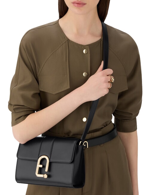 URBAN Borsa a tracolla piccola in pelle Nero - Borse Donna