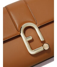 FURLA URBAN Borsa a tracolla piccola in pelle brandy - Borse Donna - 3