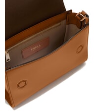 FURLA URBAN Borsa a tracolla piccola in pelle brandy - Borse Donna - 4