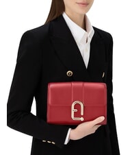 FURLA URBAN Borsa a tracolla piccola in pelle lacca - Borse Donna - 6