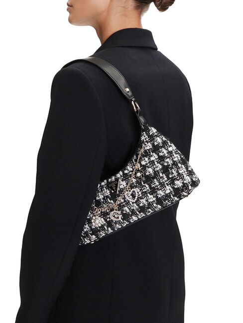 EVERLEE Borsa in tessuto jacquard con charm blackmulti - Borse Donna