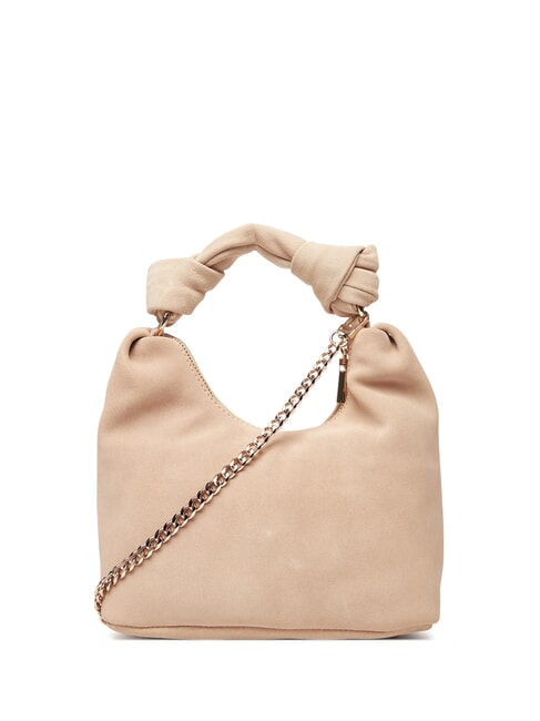 ISOTTA Borsa in pelle suede con catena simply taupe - Borse Donna