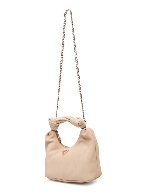 ISOTTA Borsa in pelle suede con catena simply taupe - Borse Donna