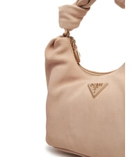 GUESS ISOTTA Borsa in pelle suede con catena simply taupe - Borse Donna - 4