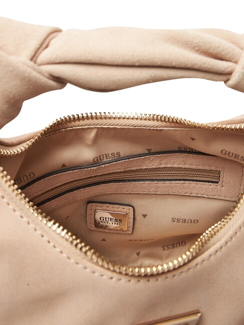 ISOTTA Borsa in pelle suede con catena simply taupe - Borse Donna