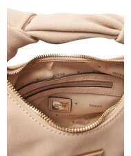 GUESS ISOTTA Borsa in pelle suede con catena simply taupe - Borse Donna - 6