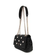 GUESS EVERLEE Borsa trapuntata convertible con applicazioni NERO - Borse Donna - 3