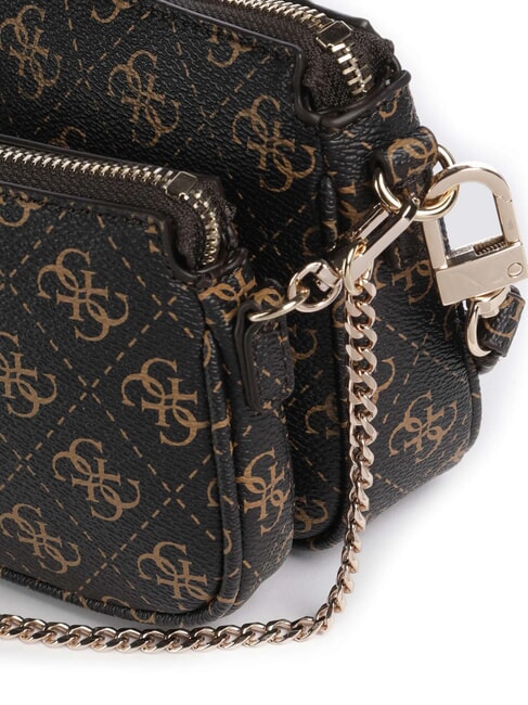 NOELLE 2 Borsa a tracolla 2 in 1 con logo 4G brown - Borse Donna