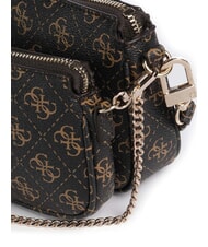 GUESS NOELLE 2 Borsa a tracolla 2 in 1 con logo 4G brown - Borse Donna - 6