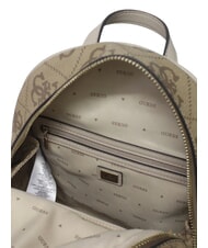 GUESS MANHATTAN 2 Zaino grande stampa logo LATTE LOGO - Borse Donna - 4