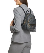 GUESS MANHATTAN 2 Zaino piccolo logo 4G peony coal - Borse Donna - 5