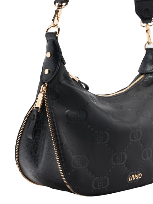 KALISKA Borsa hobo media in nylon NERO - Borse Donna