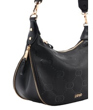 LIUJO KALISKA Borsa hobo media in nylon NERO - Borse Donna - 4
