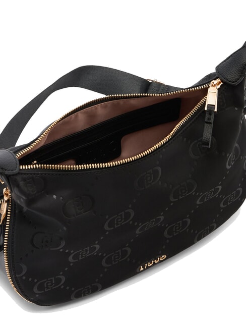 KALISKA Borsa hobo media in nylon NERO - Borse Donna
