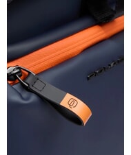 PIQUADRO CORNER SPECIALE GOMMATO Zaino roll-top, porta pc 14" blu - Zaini da lavoro porta PC - 4