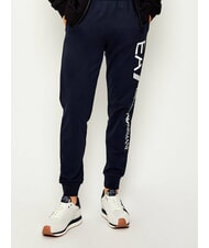 ARMANI EXCHANGE ROYALE SUEDE AIR MESH Sneakers in pelle AX logo off white+navy - Scarpe Uomo - 5