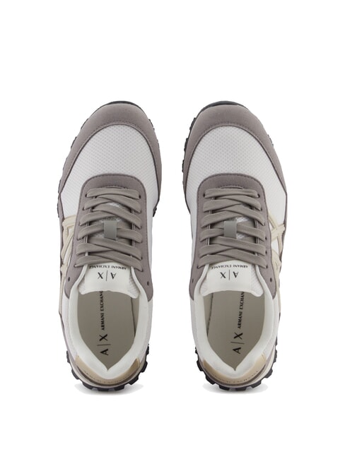 DROP MICROSUEDE Sneakers con logo laterale brown bass+off white - Scarpe Donna